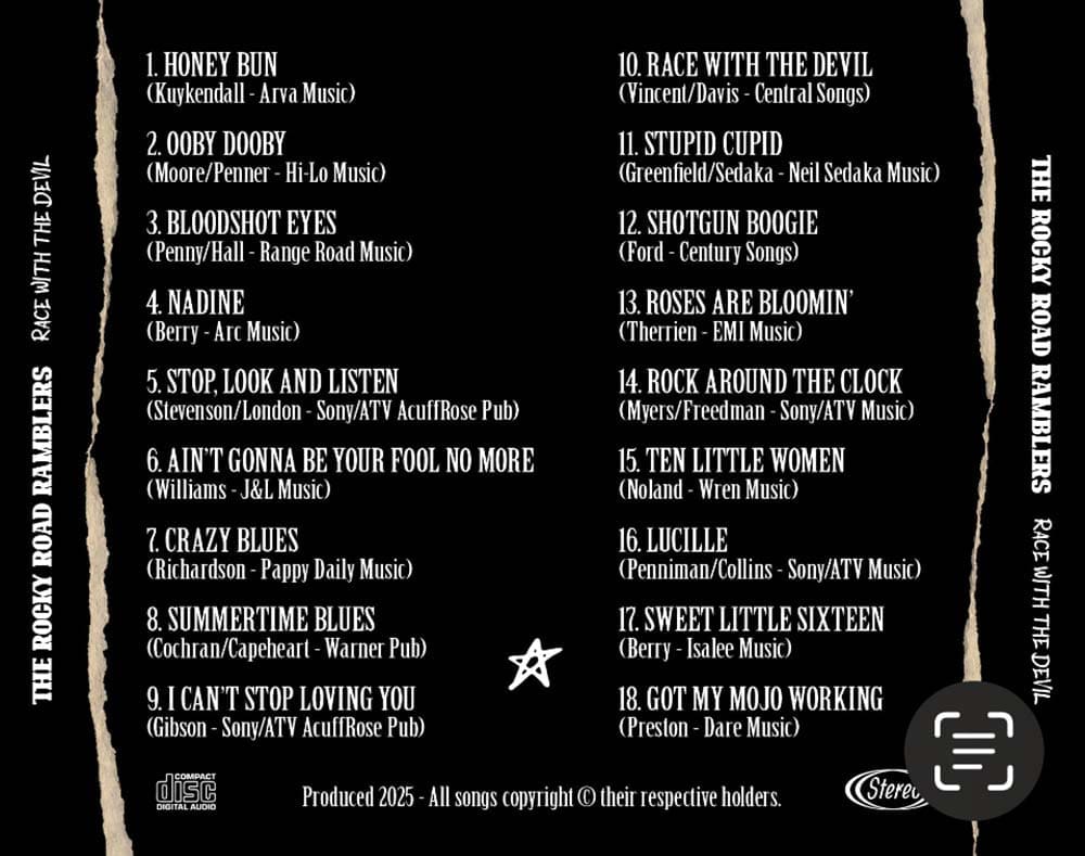 Covers - cd RRR Race With The Devil back