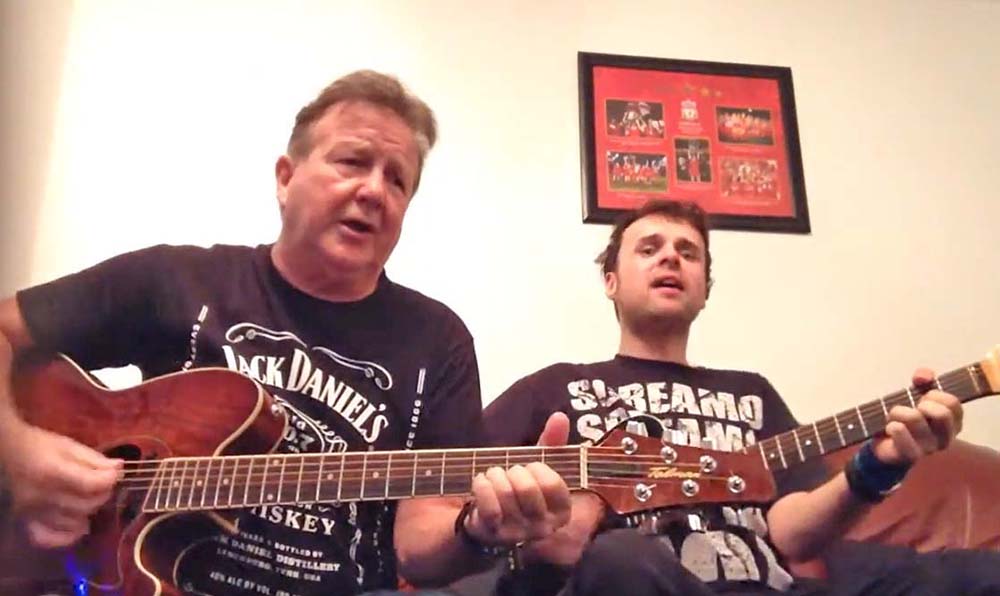 Artist-images - Keith and Dan Thornhill singing together in 2013. At this time Dan was still in a punk band