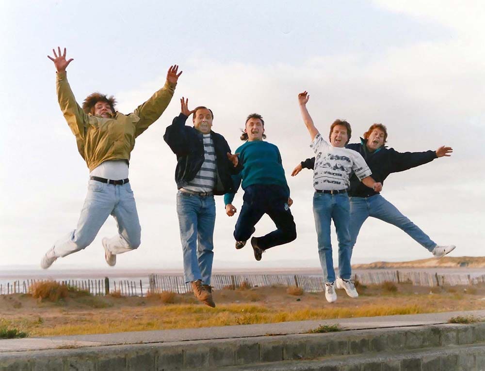 Artist-images - West Virginia c1991 L – R Tim Howad Arthur Brown Brian Nicholls Keith Thornhill Mike Brown