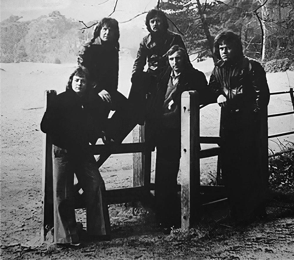 Artist-images - West Virginia in 1978. L – R Eric Lloyd Keith Thornhill Arthur Thornhill Colin Sayers Mike Brown