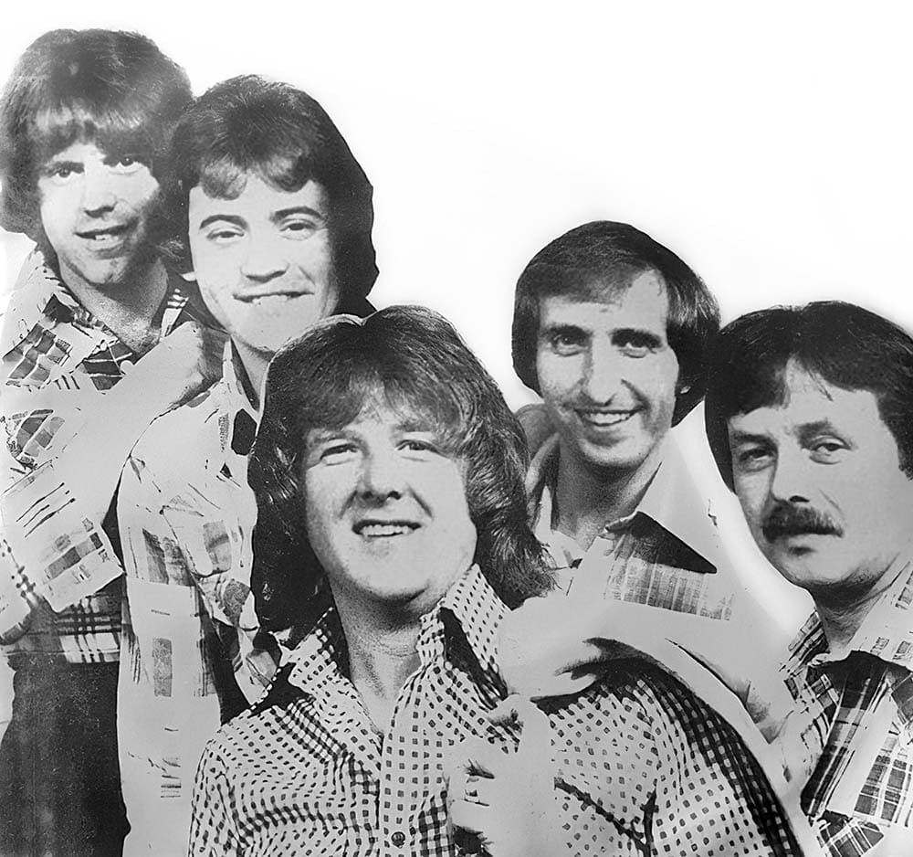 Artist-images - West Virginia in 1978. L – R Mike Brown Eric Lloyd Keith Thornhill Colin Sayers Arthur Thornhill